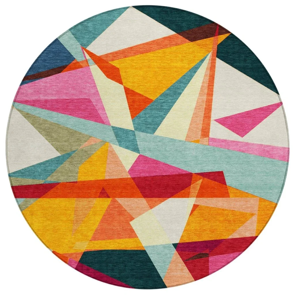 LOOMLAN Rugs Aelas Ivory Washable Indoor-Outdoor Rug