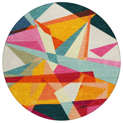 LOOMLAN Rugs Aelas Ivory Washable Indoor-Outdoor Rug