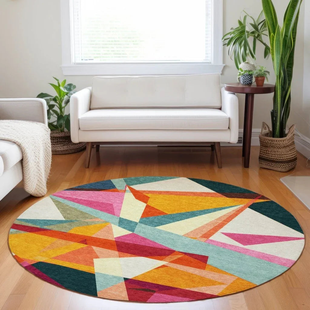 LOOMLAN Rugs Aelas Ivory Washable Indoor-Outdoor Rug