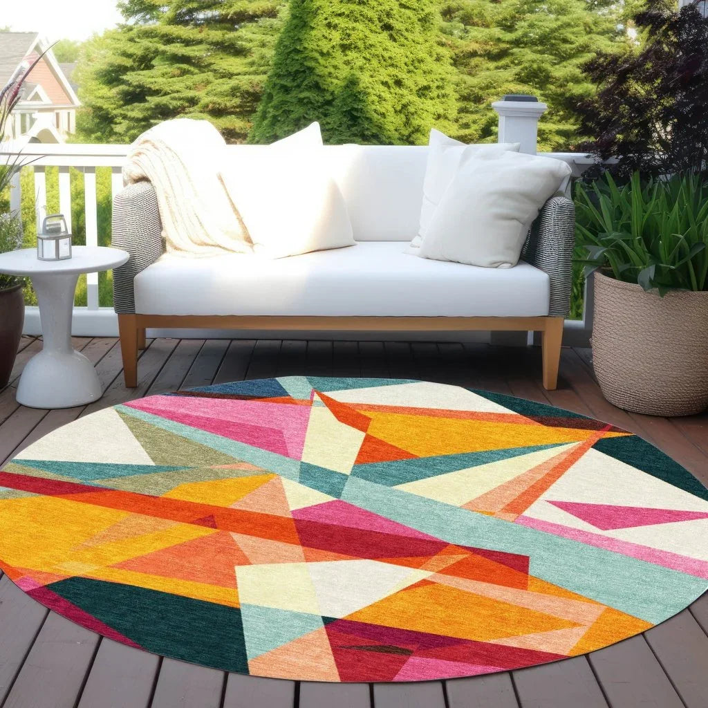 LOOMLAN Rugs Aelas Ivory Washable Indoor-Outdoor Rug