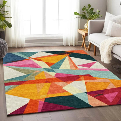 LOOMLAN Rugs Aelas Ivory Washable Indoor-Outdoor Rug