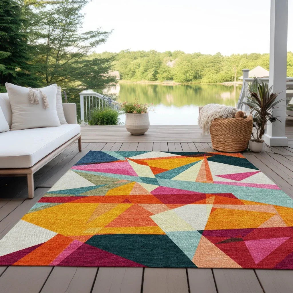 LOOMLAN Rugs Aelas Ivory Washable Indoor-Outdoor Rug