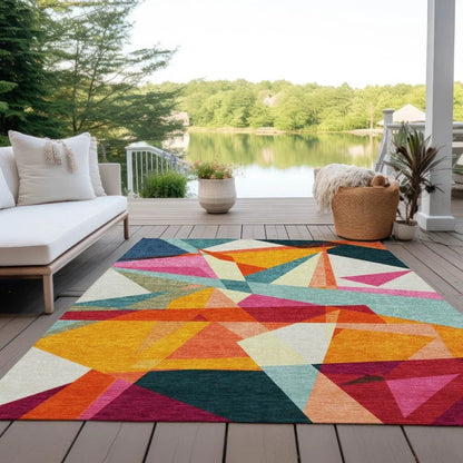 LOOMLAN Rugs Aelas Ivory Washable Indoor-Outdoor Rug
