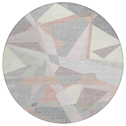 LOOMLAN Rugs Aelas Pink Washable Indoor-Outdoor Rug