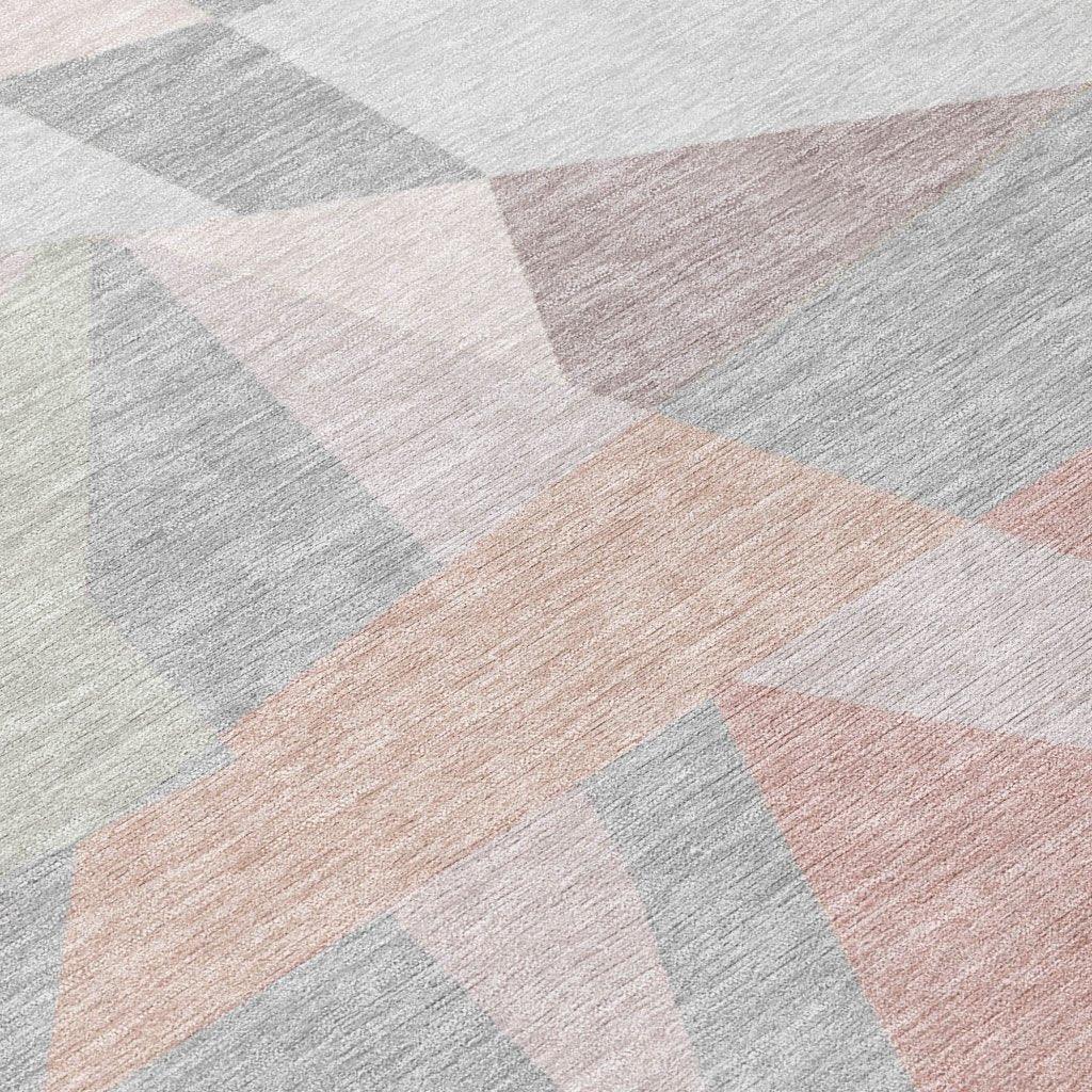 LOOMLAN Rugs Aelas Pink Washable Indoor-Outdoor Rug