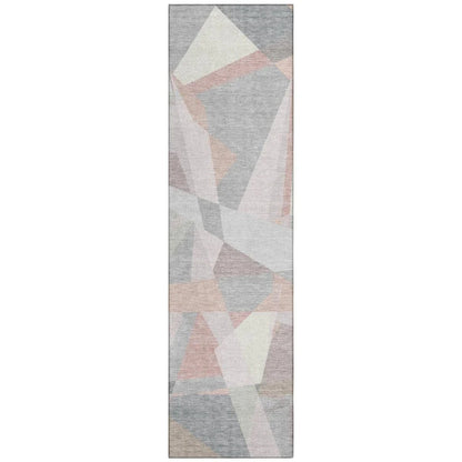 LOOMLAN Rugs Aelas Pink Washable Indoor-Outdoor Rug