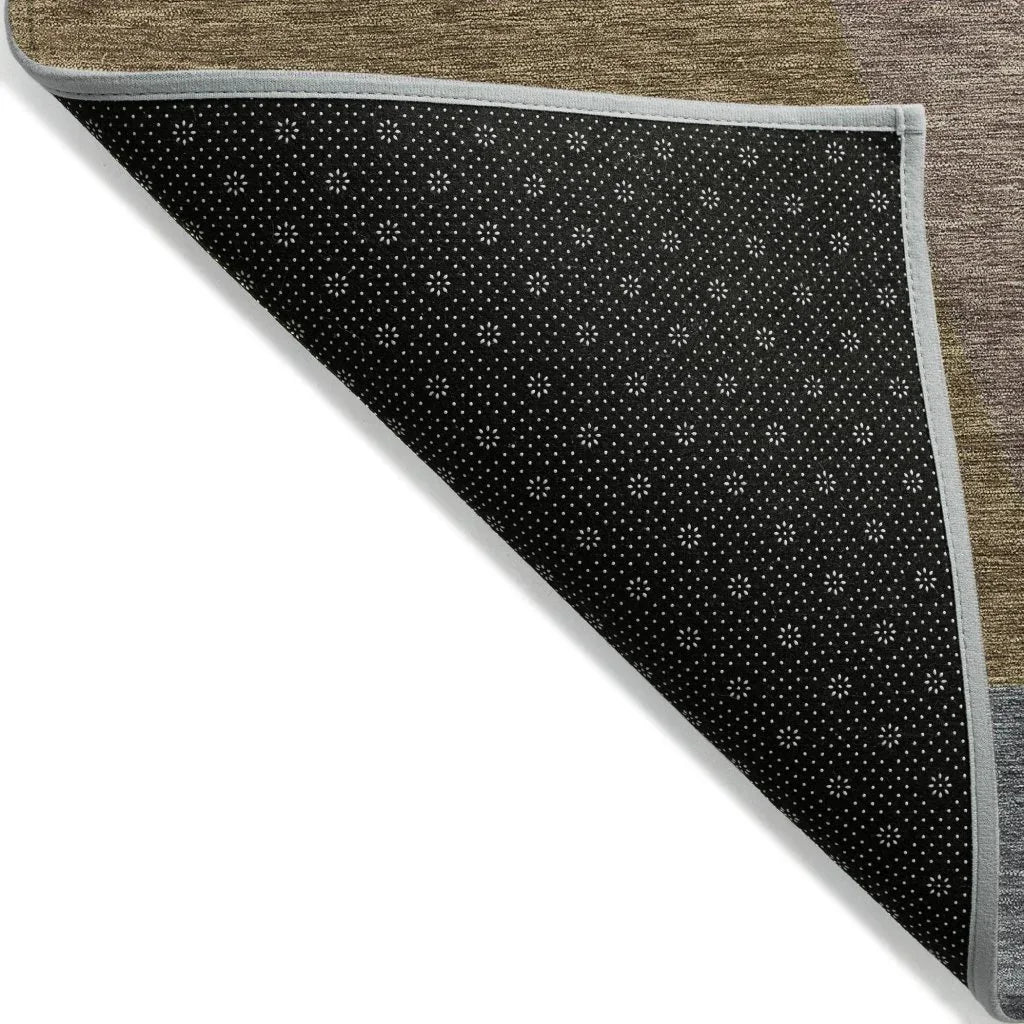 LOOMLAN Rugs Aeleth Mocha Washable Indoor-Outdoor Rug