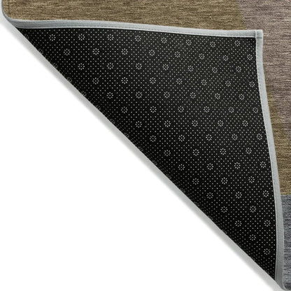 LOOMLAN Rugs Aeleth Mocha Washable Indoor-Outdoor Rug