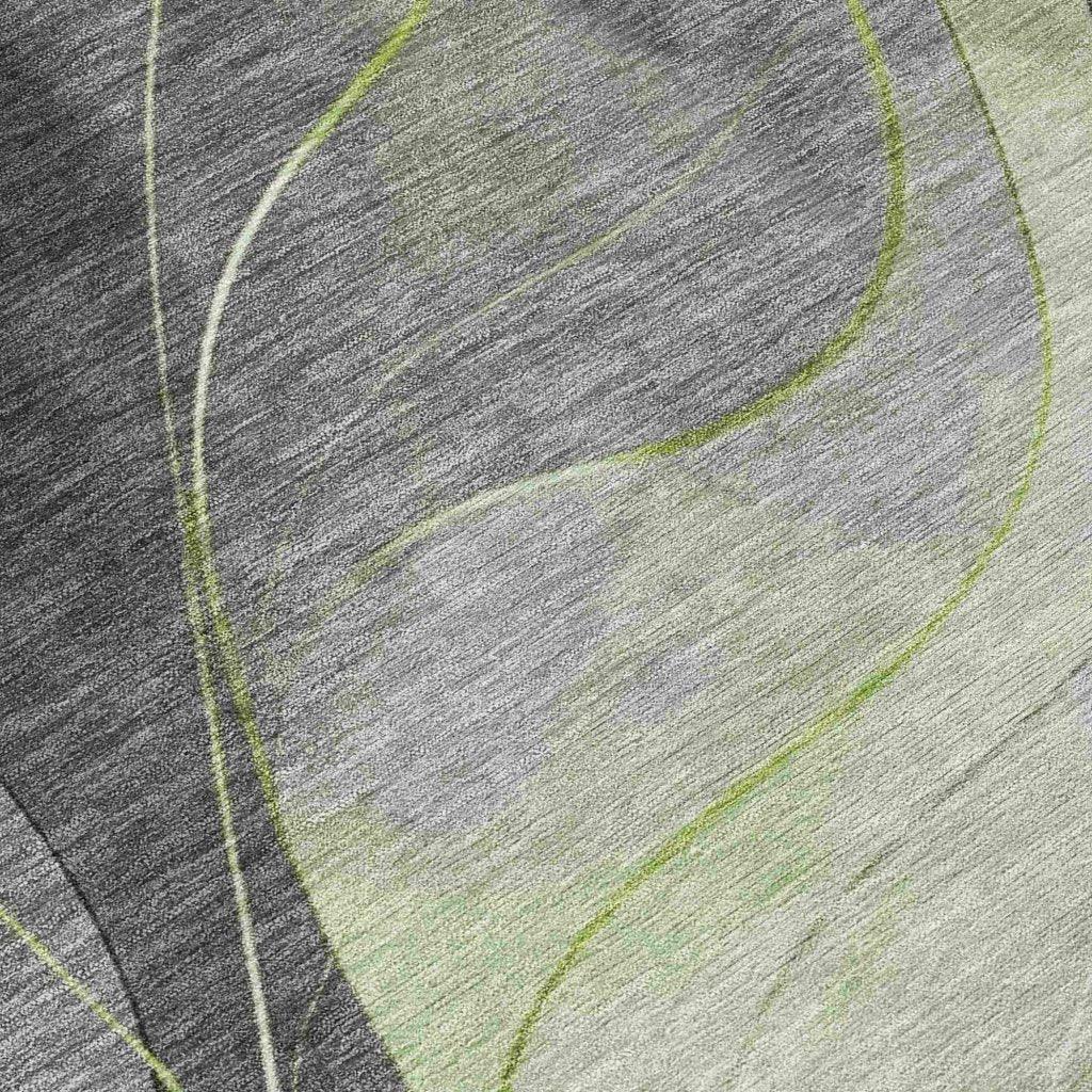 LOOMLAN Rugs Aelien Green Washable Indoor-Outdoor Rug