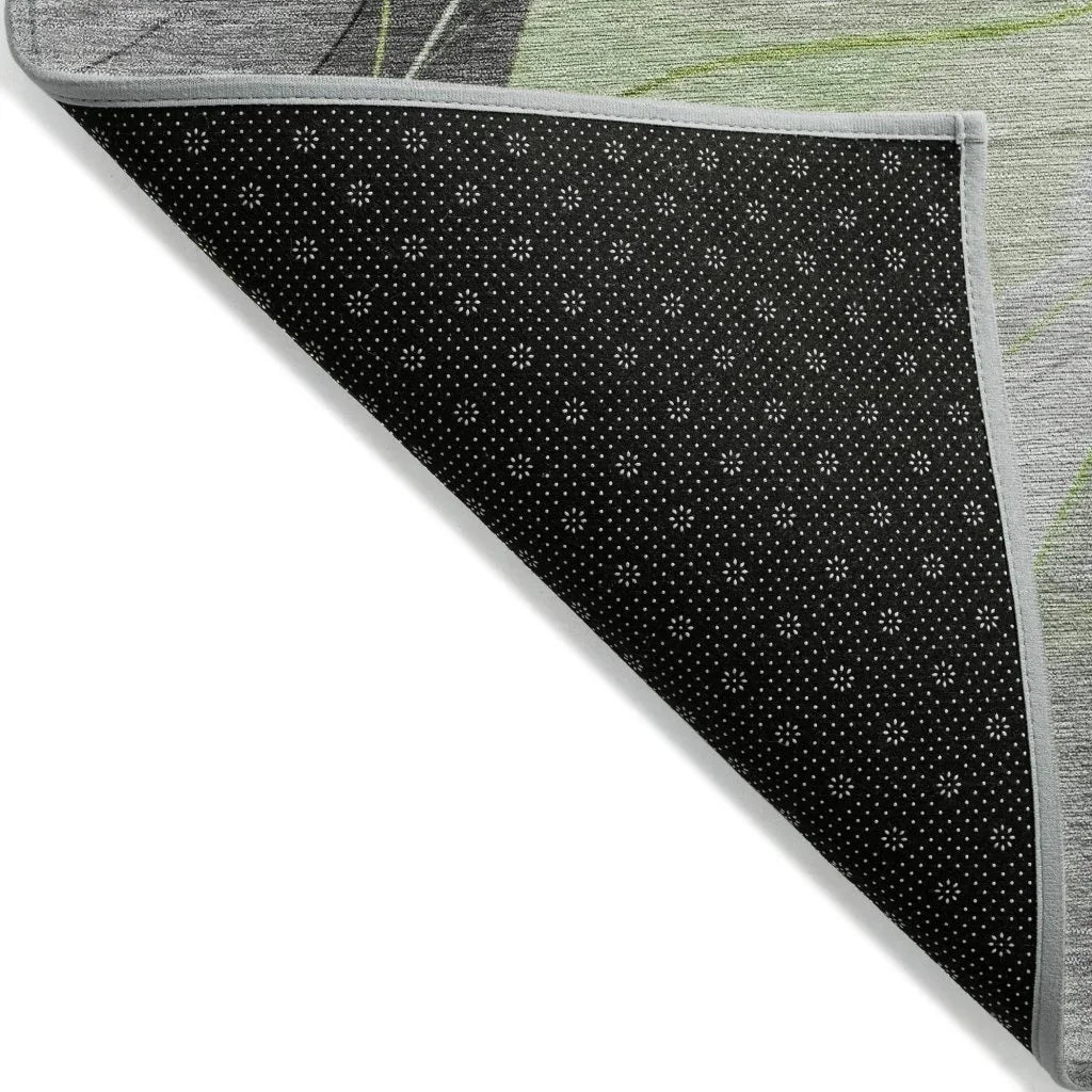 LOOMLAN Rugs Aelien Green Washable Indoor-Outdoor Rug