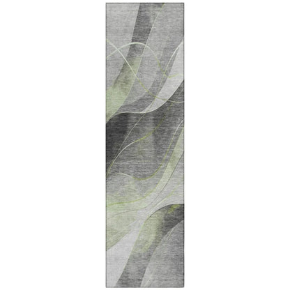 LOOMLAN Rugs Aelien Green Washable Indoor-Outdoor Rug