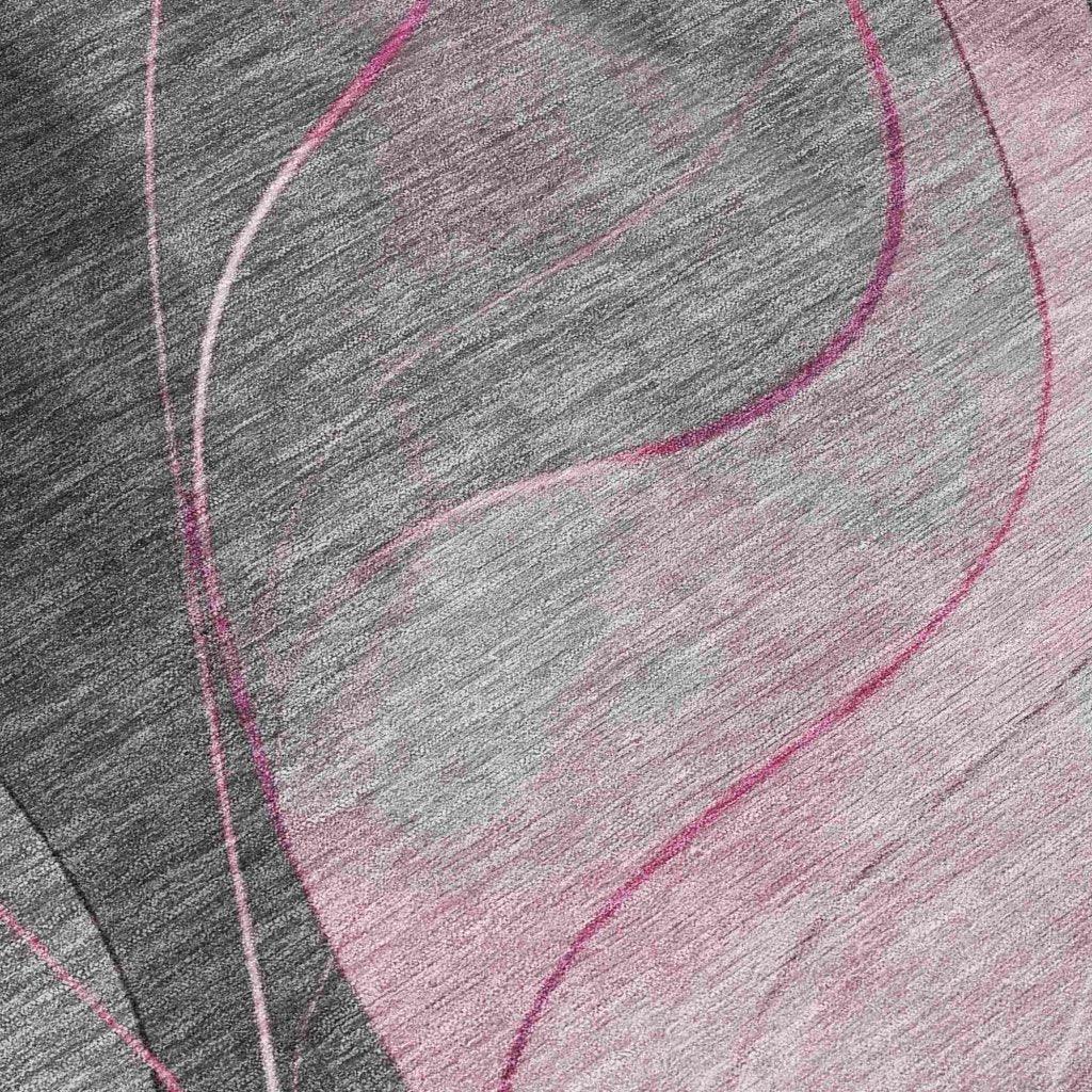 LOOMLAN Rugs Aelien Pink Washable Indoor-Outdoor Rug