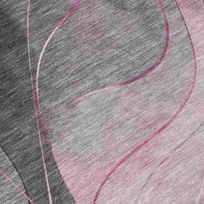 LOOMLAN Rugs Aelien Pink Washable Indoor-Outdoor Rug