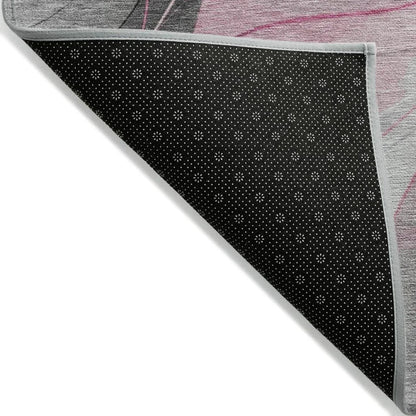 LOOMLAN Rugs Aelien Pink Washable Indoor-Outdoor Rug