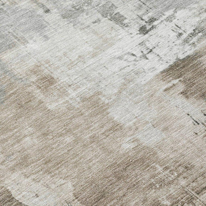 LOOMLAN Rugs Aelon Ivory Washable Indoor-Outdoor Rug