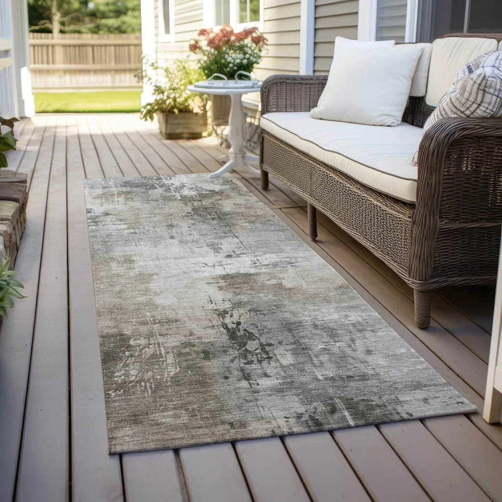 LOOMLAN Rugs Aelon Ivory Washable Indoor-Outdoor Rug