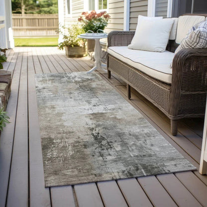 LOOMLAN Rugs Aelon Ivory Washable Indoor-Outdoor Rug