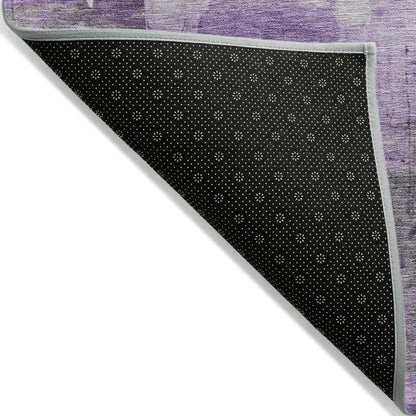LOOMLAN Rugs Aelon Purple Washable Indoor-Outdoor Rug