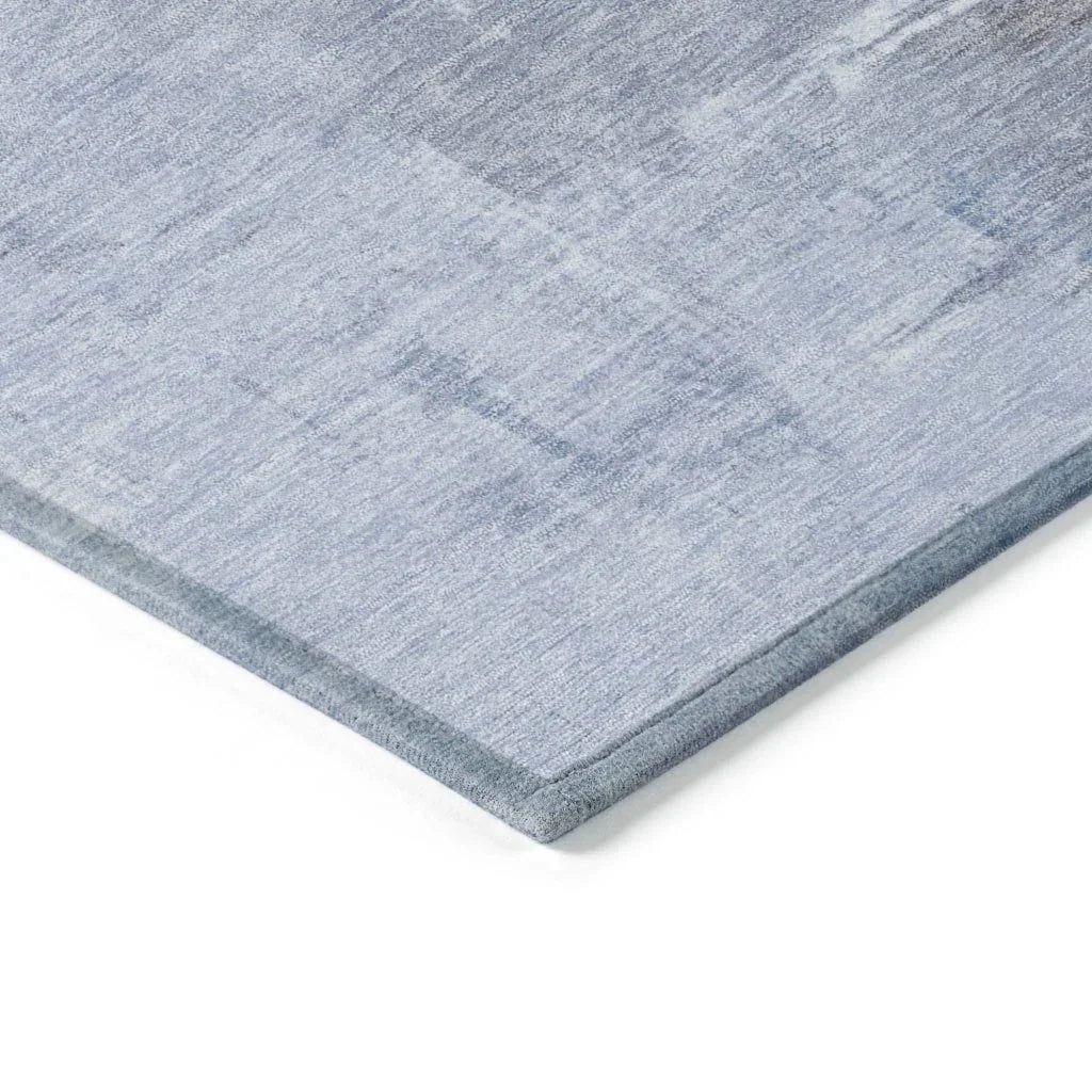 LOOMLAN Rugs Aelora Blue Washable Indoor-Outdoor Rug