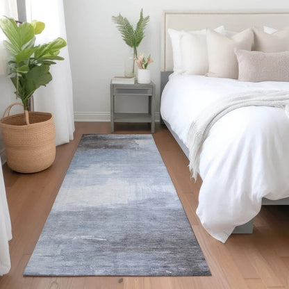 LOOMLAN Rugs Aelora Blue Washable Indoor-Outdoor Rug