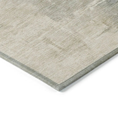 LOOMLAN Rugs Aelora Brown Washable Indoor-Outdoor Rug