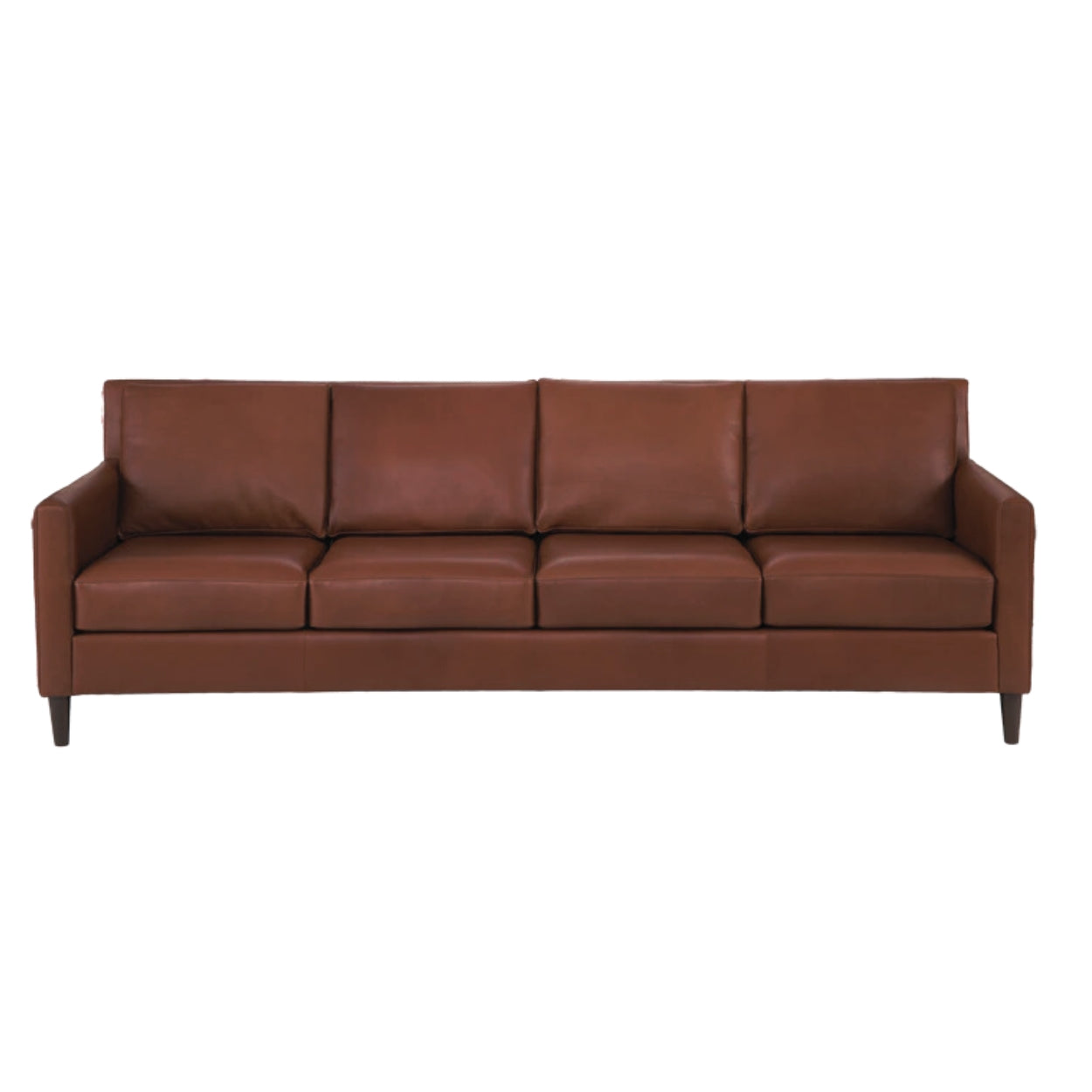 Aero Top Grain 4 Seat Leather Sofa Custom Made to Order-Sofas & Loveseats-One For Victory-LOOMLAN