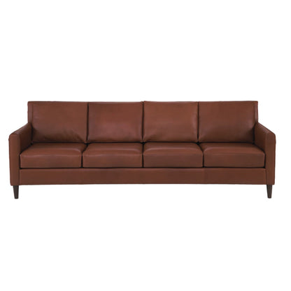 Aero Top Grain 4 Seat Leather Sofa Custom Made to Order-Sofas & Loveseats-One For Victory-LOOMLAN