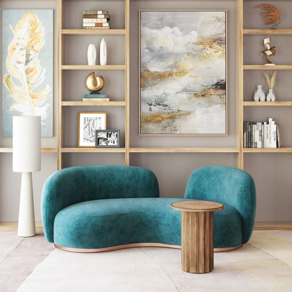 Zuo Modern Afinato Wooden Brown Side Table