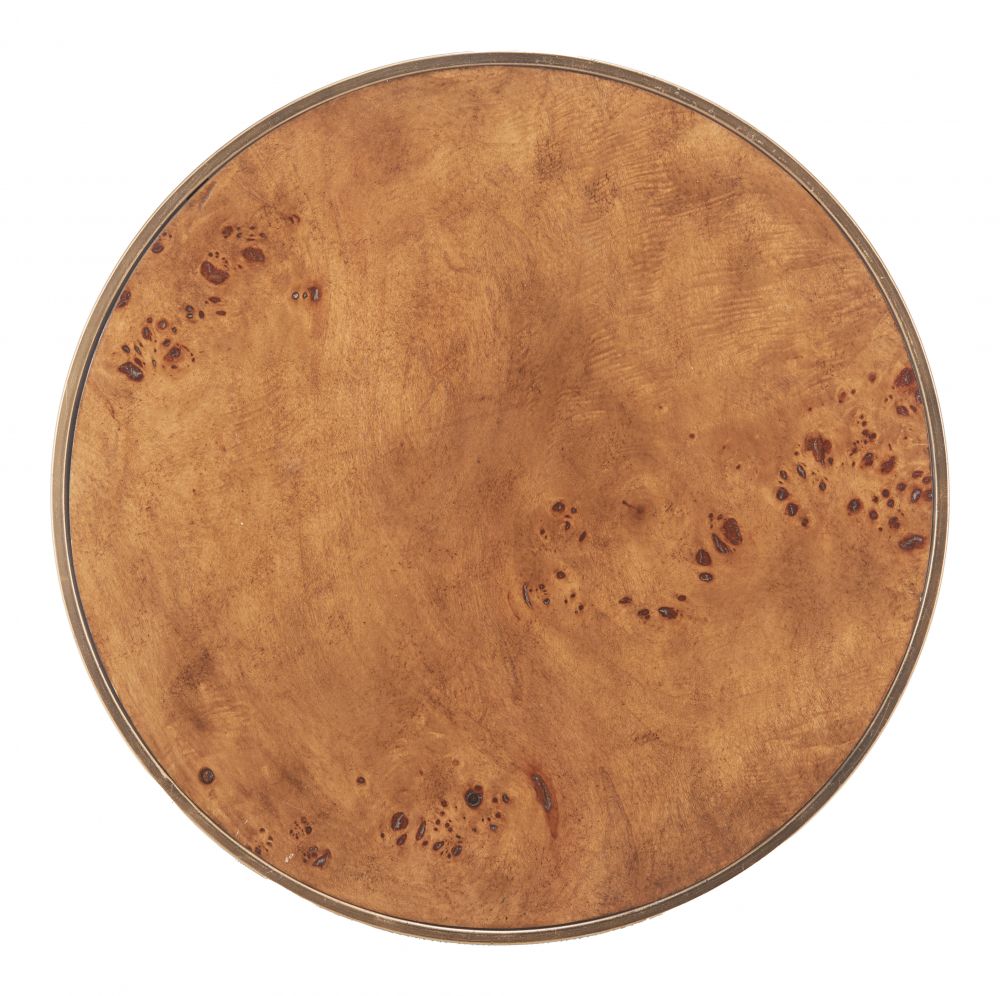 Zuo Modern Afinato Wooden Brown Side Table