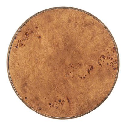 Zuo Modern Afinato Wooden Brown Side Table