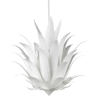 Agave 9-Light White Chandelier