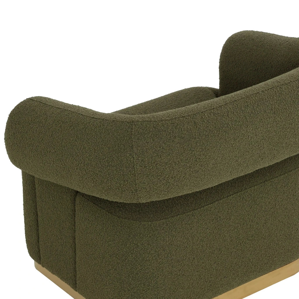 Aggie Polyester Upholstered Swivel Lounge Chair