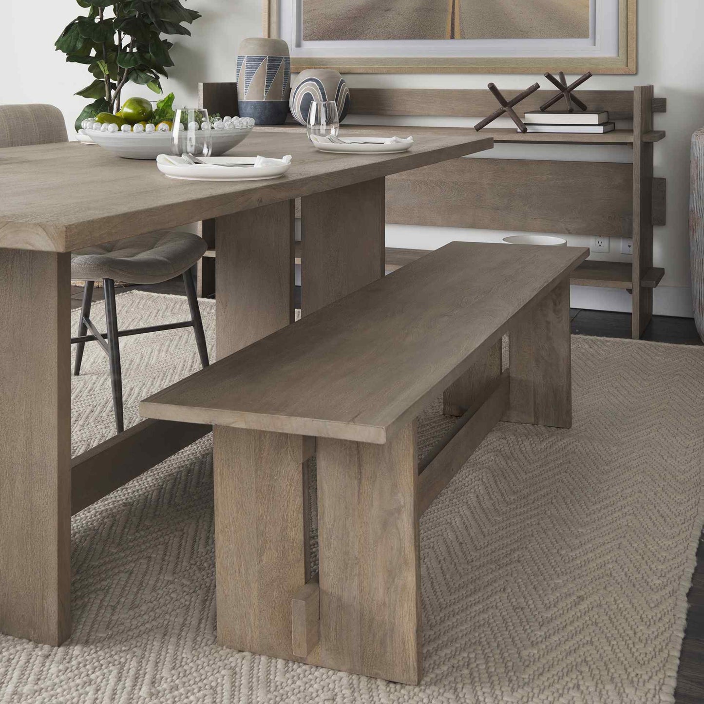 Mercana Aida Wooden Dining Bench