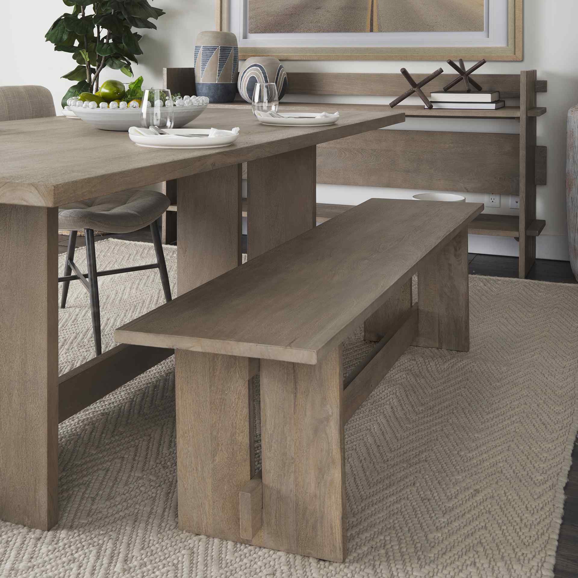 Mercana Aida Wooden Dining Bench