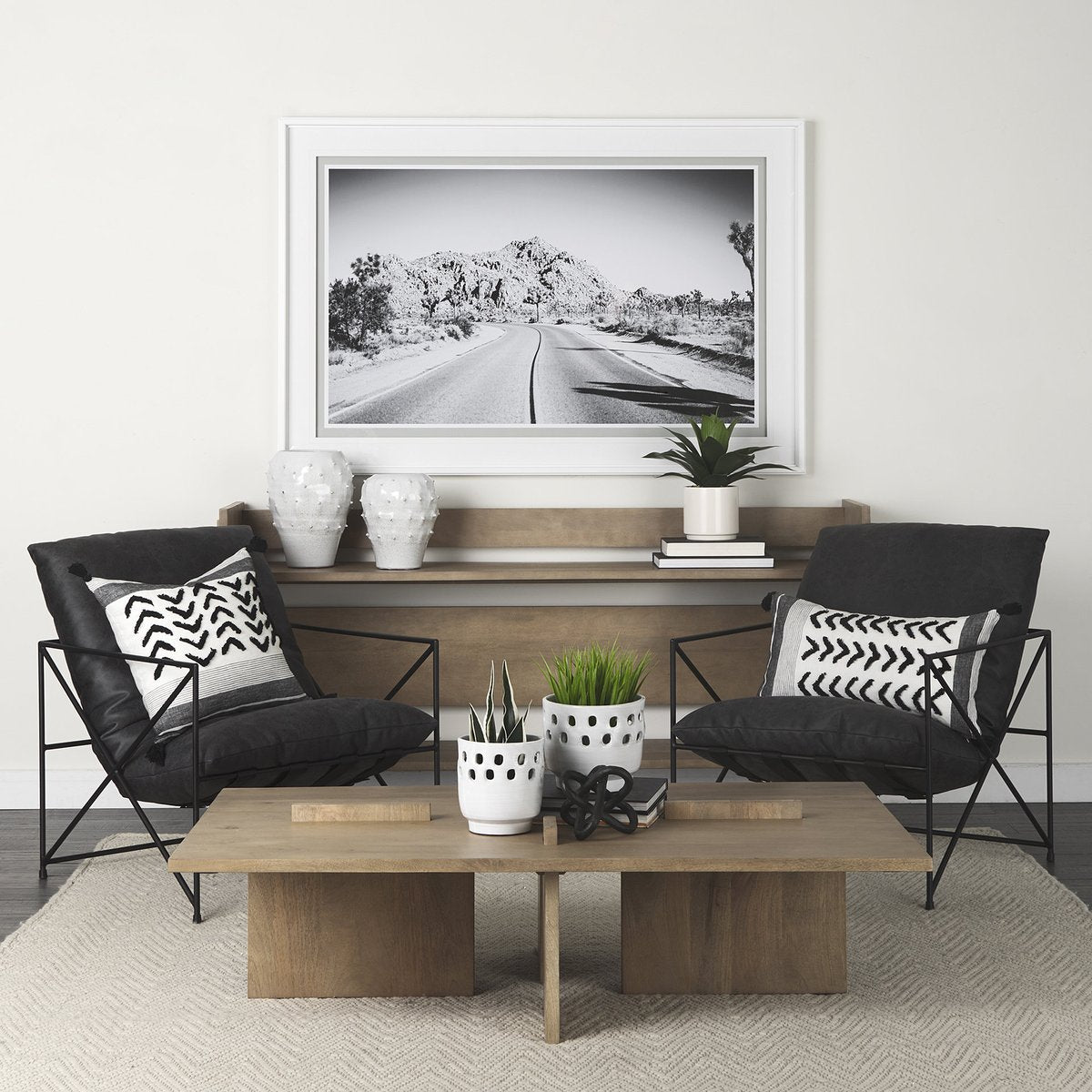 Mercana Aida Wooden Rectangular Coffee Table