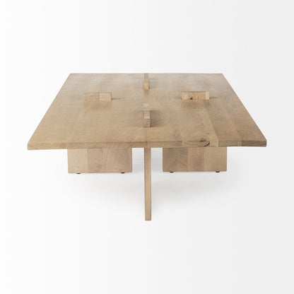 Mercana Aida Wooden Rectangular Coffee Table