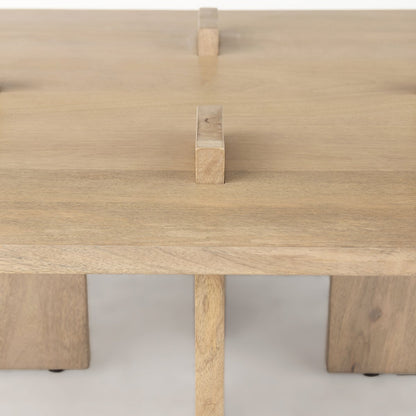 Mercana Aida Wooden Rectangular Coffee Table