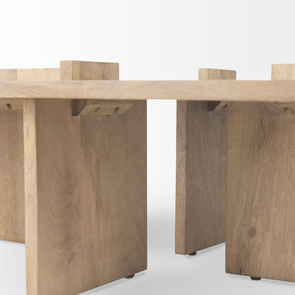Mercana Aida Wooden Rectangular Coffee Table