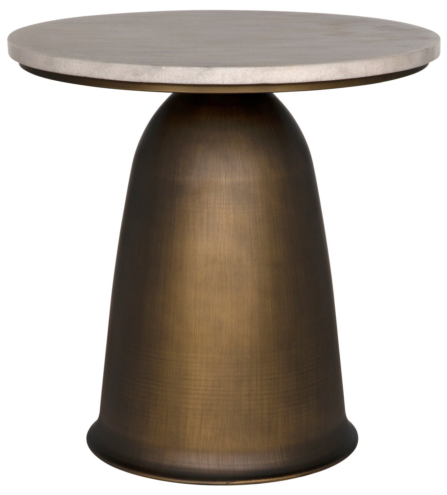 Aiden Side Table, Aged Brass-Side Tables-Noir-Sideboards and Things