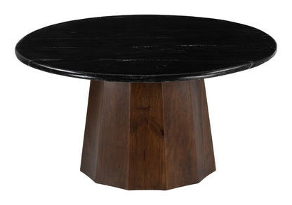 Aipe Coffee Table Black & Brown-Coffee Tables-Zuo Modern-LOOMLAN