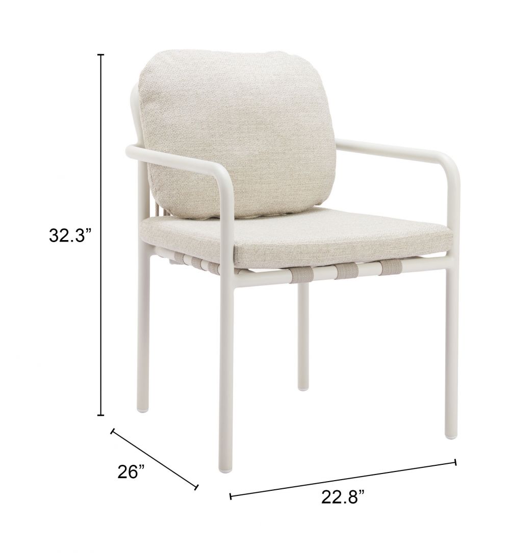 Zuo Modern Aite Olefin Fabric Dining Chair 2PC