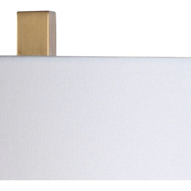Chelsea House Alabaster Natural White Pyramid Design Table Lamp