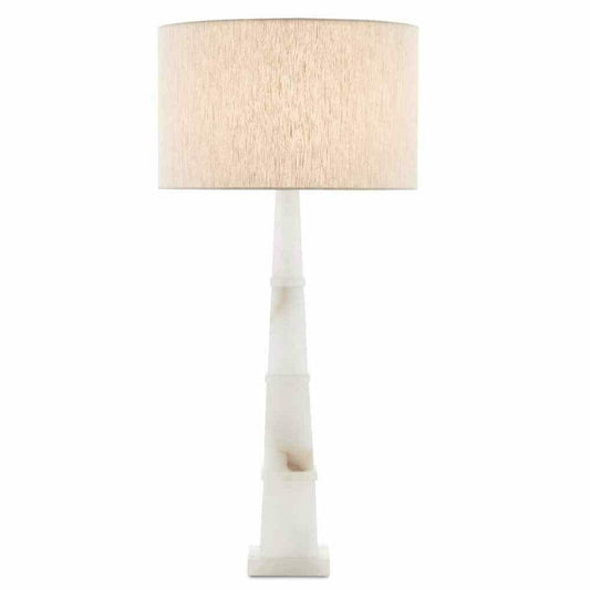 Alabaster Polished Nickel Alabastro Table Lamp Table Lamps Sideboards and Things By Currey & Co