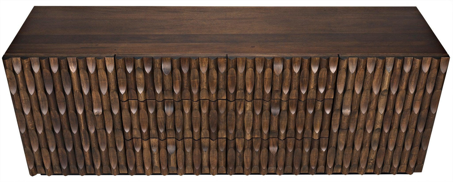 Alameda Wood Large Sideboard-Sideboards-Noir-Sideboards and Things