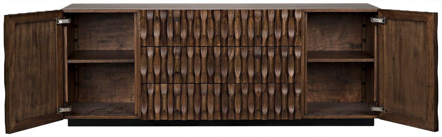 Alameda Wood Large Sideboard-Sideboards-Noir-Sideboards and Things