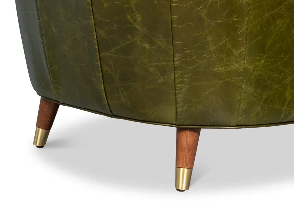 Sarreid Alastair Top Grain Leather Chair