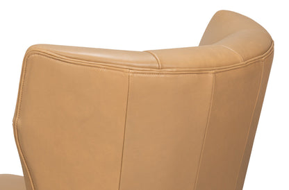 Sarreid Alastair Top Grain Leather Chair