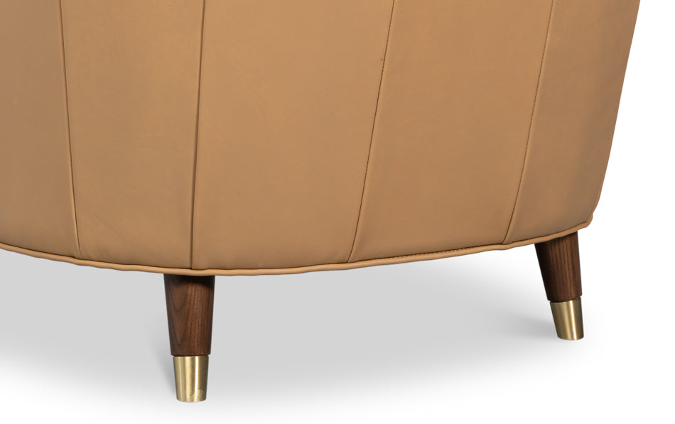 Sarreid Alastair Top Grain Leather Chair