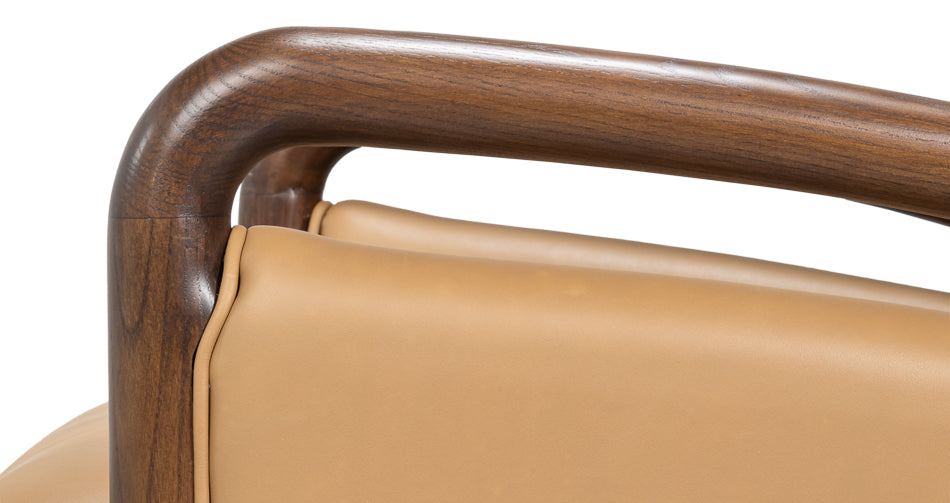 Sarreid Alastair Top Grain Leather Chair