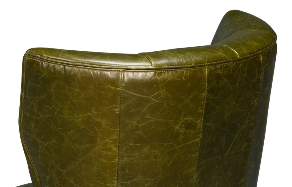 Sarreid Alastair Top Grain Leather Chair
